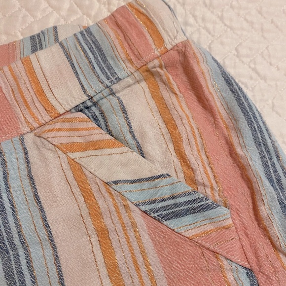 Lane Bryant Striped Linen Shorts Size 18-20 - Picture 2 of 5